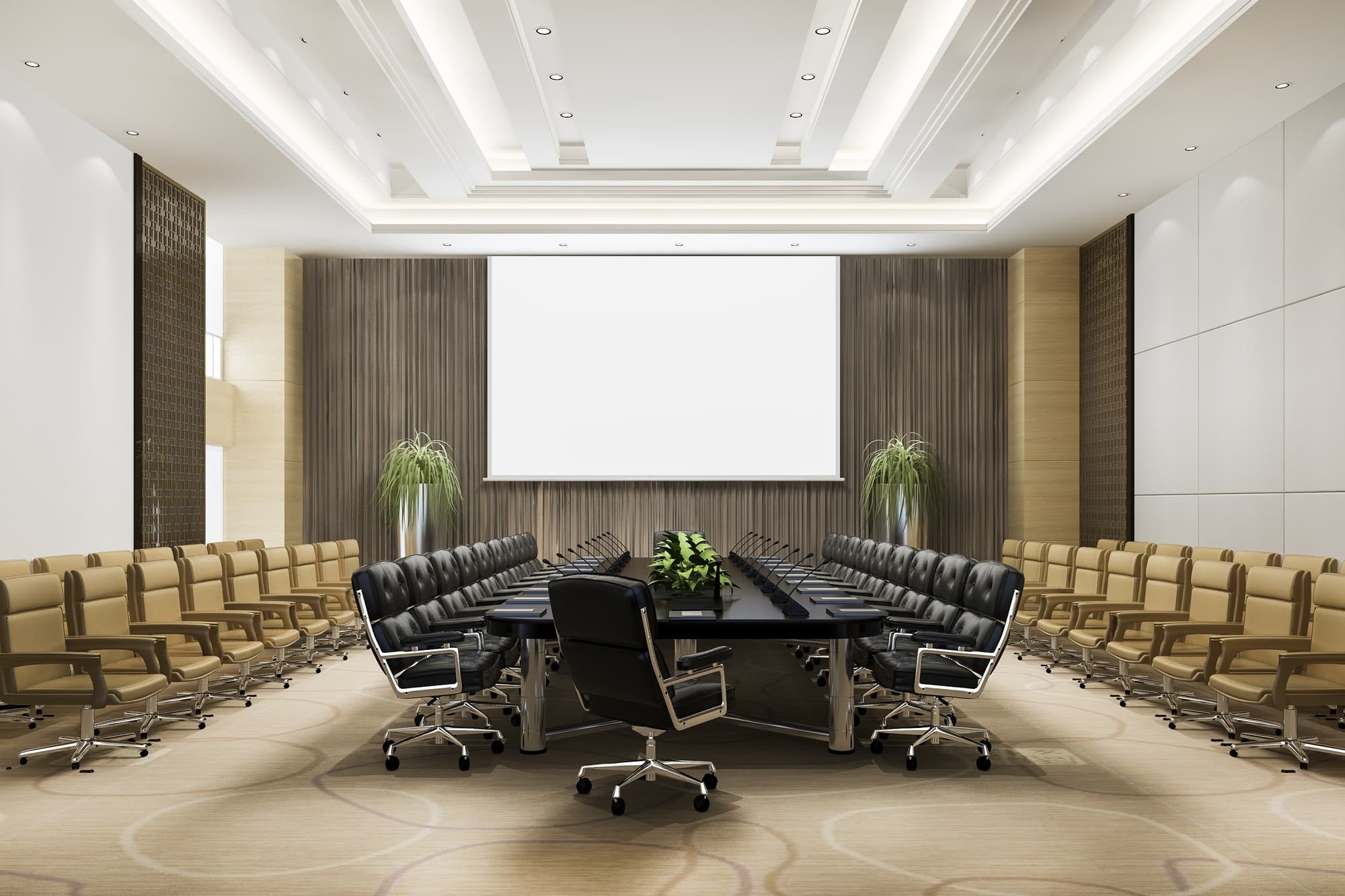 3d rendering seminar meeting room